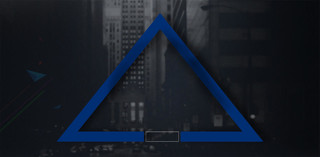 时尚蓝色三角形服装服饰时尚男装衣服服装店海报背景